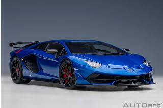 Lamborghini Aventador SVJ 2019 (blu Nethuns / metallic blue) (composite model/full openings) AUTOart 1:18