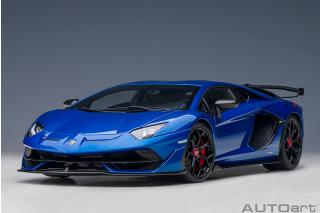 Lamborghini Aventador SVJ 2019 (blu Nethuns / metallic blue) (composite model/full openings) AUTOart 1:18