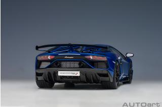 Lamborghini Aventador SVJ 2019 (blu Nethuns / metallic blue) (composite model/full openings) AUTOart 1:18