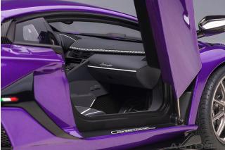 Lamborghini Aventador SVJ 2019 (viola pasifea/pearl purpe) (composite model/full openings) AUTOart 1:18