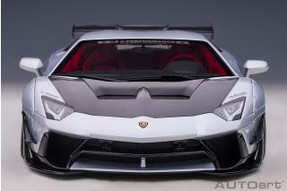 Wiederauflage: Liberty Walk LB-Works Lamborghini Aventador Limited Edition (matt metallic silver) (composite model/2 door openings) AUTOart 1:18 Composite