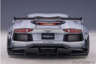 Wiederauflage: Liberty Walk LB-Works Lamborghini Aventador Limited Edition (matt metallic silver) (composite model/2 door openings) AUTOart 1:18 Composite