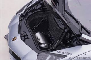 Wiederauflage: Liberty Walk LB-Works Lamborghini Aventador Limited Edition (matt metallic silver) (composite model/2 door openings) AUTOart 1:18 Composite