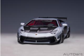 Wiederauflage: Liberty Walk LB-Works Lamborghini Aventador Limited Edition (matt metallic silver) (composite model/2 door openings) AUTOart 1:18 Composite