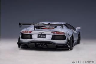 Wiederauflage: Liberty Walk LB-Works Lamborghini Aventador Limited Edition (matt metallic silver) (composite model/2 door openings) AUTOart 1:18 Composite