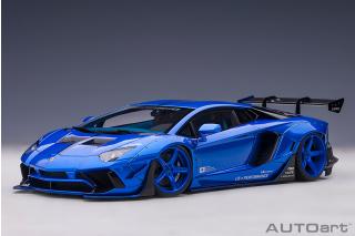 Wiederauflage: Liberty Walk LB-Works Lamborghini Aventador Limited Edition (hyper blue) (composite model/2 door openings) AUTOart 1:18 Composite