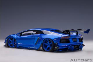 Wiederauflage: Liberty Walk LB-Works Lamborghini Aventador Limited Edition (hyper blue) (composite model/2 door openings) AUTOart 1:18 Composite