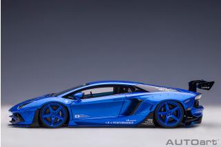 Wiederauflage: Liberty Walk LB-Works Lamborghini Aventador Limited Edition (hyper blue) (composite model/2 door openings) AUTOart 1:18 Composite