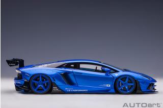 Wiederauflage: Liberty Walk LB-Works Lamborghini Aventador Limited Edition (hyper blue) (composite model/2 door openings) AUTOart 1:18 Composite