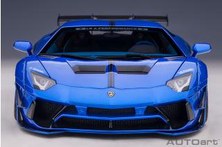 Wiederauflage: Liberty Walk LB-Works Lamborghini Aventador Limited Edition (hyper blue) (composite model/2 door openings) AUTOart 1:18 Composite