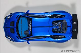 Wiederauflage: Liberty Walk LB-Works Lamborghini Aventador Limited Edition (hyper blue) (composite model/2 door openings) AUTOart 1:18 Composite