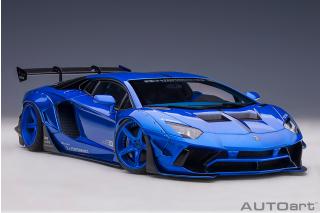 Wiederauflage: Liberty Walk LB-Works Lamborghini Aventador Limited Edition (hyper blue) (composite model/2 door openings) AUTOart 1:18 Composite