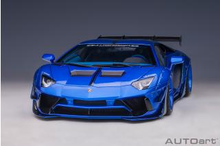 Wiederauflage: Liberty Walk LB-Works Lamborghini Aventador Limited Edition (hyper blue) (composite model/2 door openings) AUTOart 1:18 Composite