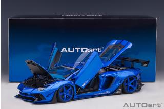 Wiederauflage: Liberty Walk LB-Works Lamborghini Aventador Limited Edition (hyper blue) (composite model/2 door openings) AUTOart 1:18 Composite