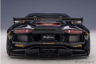 Wiederauflage: Liberty Walk LB-Works Lamborghini Aventador Limited Edition (glänzend schwarz/goldene Akzente) (composite model/full openings) AUTOart 1:18