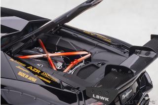 Wiederauflage: Liberty Walk LB-Works Lamborghini Aventador Limited Edition (glänzend schwarz/goldene Akzente) (composite model/full openings) AUTOart 1:18