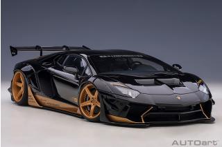 Wiederauflage: Liberty Walk LB-Works Lamborghini Aventador Limited Edition (glänzend schwarz/goldene Akzente) (composite model/full openings) AUTOart 1:18