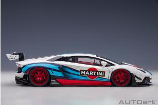 Wiederauflage: Liberty Walk LB-Works Lamborghini Aventador Limited Edition (Martini Livery) (composite model/full openings) AUTOart 1:18