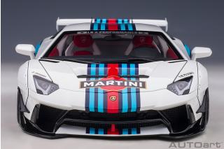 Wiederauflage: Liberty Walk LB-Works Lamborghini Aventador Limited Edition (Martini Livery) (composite model/full openings) AUTOart 1:18