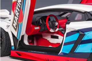 Wiederauflage: Liberty Walk LB-Works Lamborghini Aventador Limited Edition (Martini Livery) (composite model/full openings) AUTOart 1:18