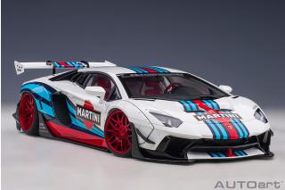 Wiederauflage: Liberty Walk LB-Works Lamborghini Aventador Limited Edition (Martini Livery) (composite model/full openings) AUTOart 1:18