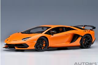 Lamborghini Aventador SVJ (ARANCIO ATLAS/PEARL ORANGE) (composite model/ full openings) AUTOart 1:18