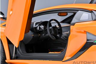 Lamborghini Aventador SVJ (ARANCIO ATLAS/PEARL ORANGE) (composite model/ full openings) AUTOart 1:18