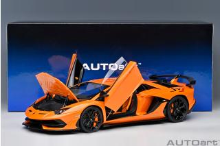 Lamborghini Aventador SVJ (ARANCIO ATLAS/PEARL ORANGE) (composite model/ full openings) AUTOart 1:18