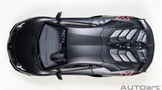 Lamborghini Aventador SVJ (MATT BLACK) (composite model/ full openings) AUTOart 1:18