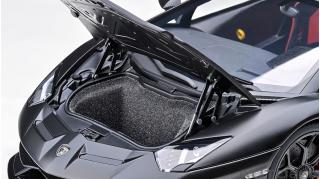 Lamborghini Aventador SVJ (MATT BLACK) (composite model/ full openings) AUTOart 1:18