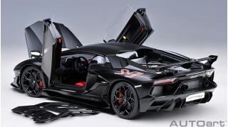 Lamborghini Aventador SVJ (MATT BLACK) (composite model/ full openings) AUTOart 1:18