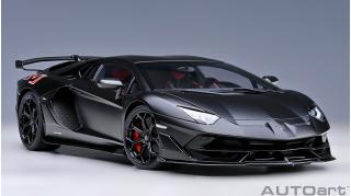 Lamborghini Aventador SVJ (MATT BLACK) (composite model/ full openings) AUTOart 1:18