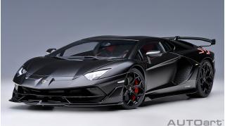 Lamborghini Aventador SVJ (MATT BLACK) (composite model/ full openings) AUTOart 1:18