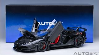 Lamborghini Aventador SVJ (MATT BLACK) (composite model/ full openings) AUTOart 1:18