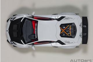 LIBERTY WALK LB WORKS LAMBORGHINI AVENTADOR LIMITED EDITION (METALLIC WHITE/CARBON BONNET) AUTOart 1:18