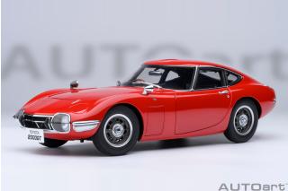 TOYOTA 2000GT 1967 (RED) 6 openings (4 standard openings + 2 auf beiden Seiten) AUTOart 1:18
