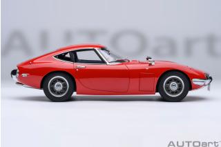 TOYOTA 2000GT 1967 (RED) 6 openings (4 standard openings + 2 auf beiden Seiten) AUTOart 1:18