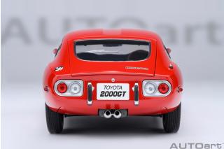 TOYOTA 2000GT 1967 (RED) 6 openings (4 standard openings + 2 auf beiden Seiten) AUTOart 1:18
