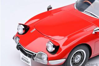 TOYOTA 2000GT 1967 (RED) 6 openings (4 standard openings + 2 auf beiden Seiten) AUTOart 1:18