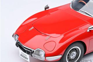 TOYOTA 2000GT 1967 (RED) 6 openings (4 standard openings + 2 auf beiden Seiten) AUTOart 1:18