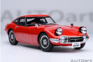 TOYOTA 2000GT 1967 (RED) 6 openings (4 standard openings + 2 auf beiden Seiten) AUTOart 1:18