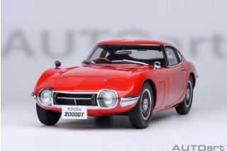 TOYOTA 2000GT 1967 (RED) 6 openings (4 standard openings + 2 auf beiden Seiten) AUTOart 1:18