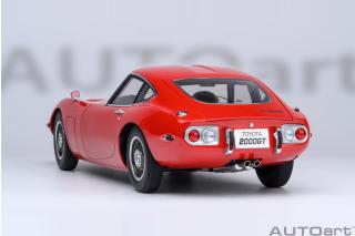 TOYOTA 2000GT 1967 (RED) 6 openings (4 standard openings + 2 auf beiden Seiten) AUTOart 1:18