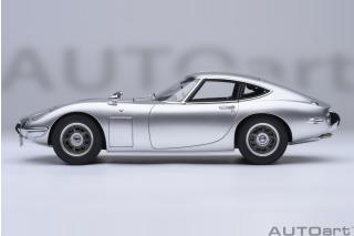 TOYOTA 2000GT 1967 (SILVER)6 openings (4 standard openings + 2 auf beiden Seiten) AUTOart 1:18
