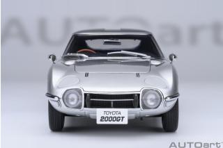 TOYOTA 2000GT 1967 (SILVER)6 openings (4 standard openings + 2 auf beiden Seiten) AUTOart 1:18