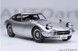 TOYOTA 2000GT 1967 (SILVER)6 openings (4 standard openings + 2 auf beiden Seiten) AUTOart 1:18