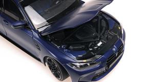 BMW M3 - 2024 - MATT BLUE METALLIC Minichamps 1:18 Metallmodell mit zu öffnenden Hauben und Türen!