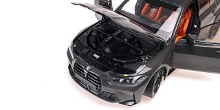 BMW M3 - 2024 - GREY METALLIC Minichamps 1:18 Metallmodell mit zu öffnenden Hauben und Türen!