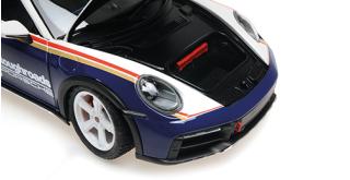 PORSCHE 911 DAKAR - 2022 - ROUGHROADS Minichamps 1:18 Metallmodell mit zu öffnenden Hauben und Türen!
