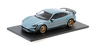 PORSCHE TAYCAN TURBO GT - 2024 - GREEN Minichamps 1:18 Metallmodell, Türen, Motorhaube... nicht zu öffnen